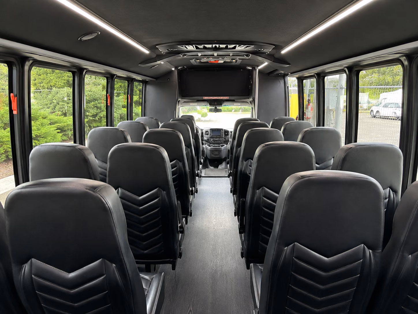 worcester 18 passenger minibus interior