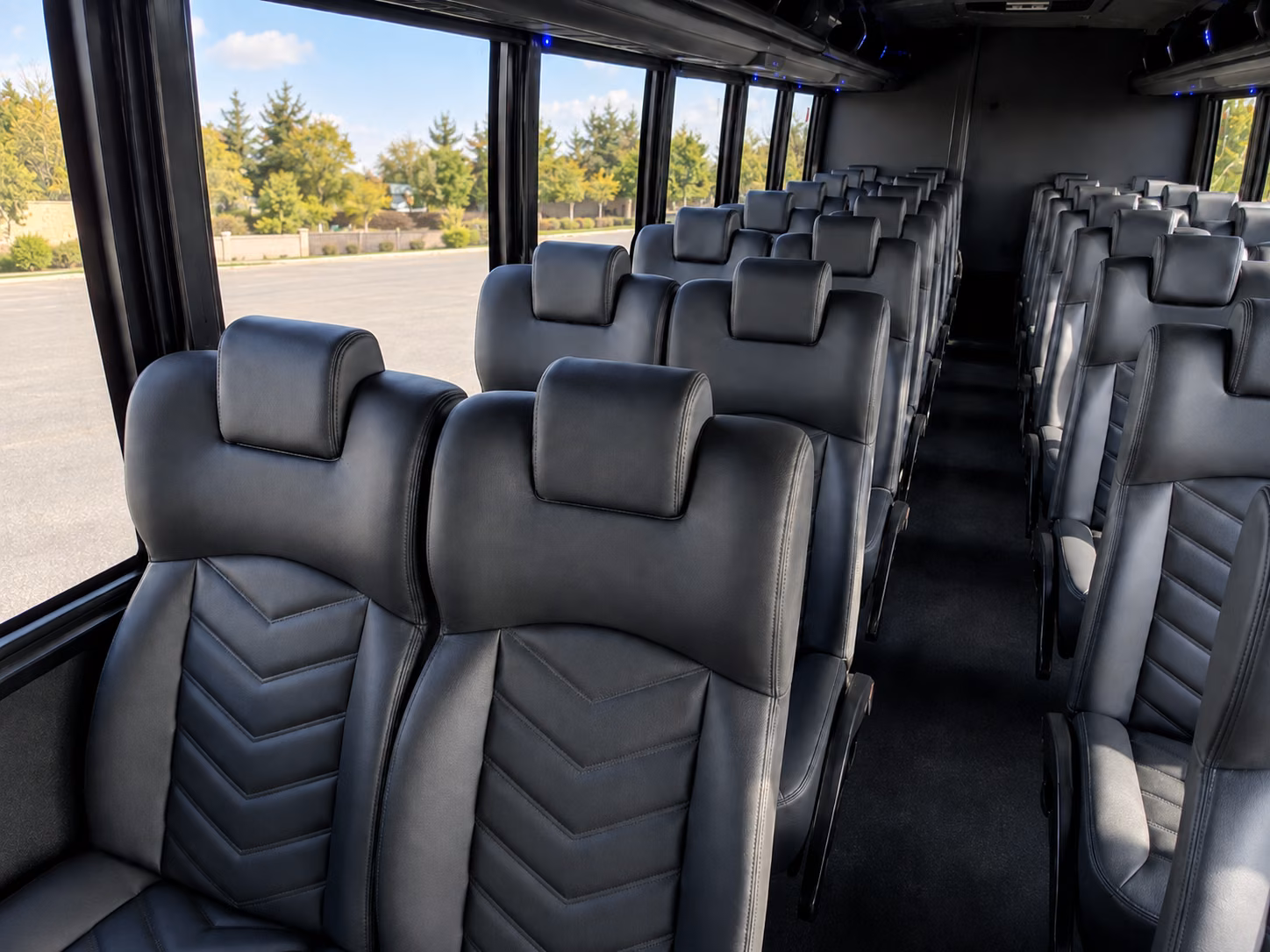worcester 20 passenger minibus inside