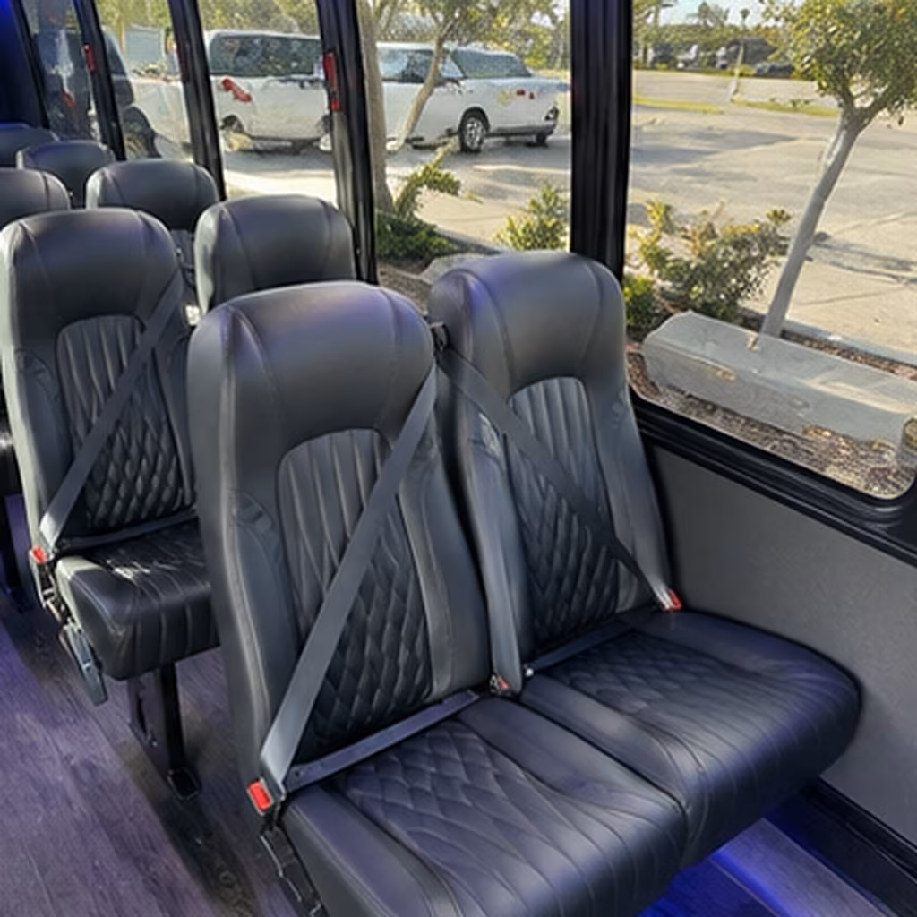 worcester 28 passenger minibus inside