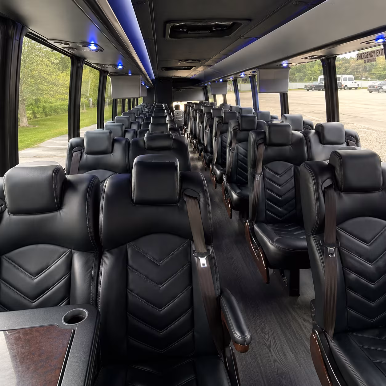 worcester 28 passenger minibus interior