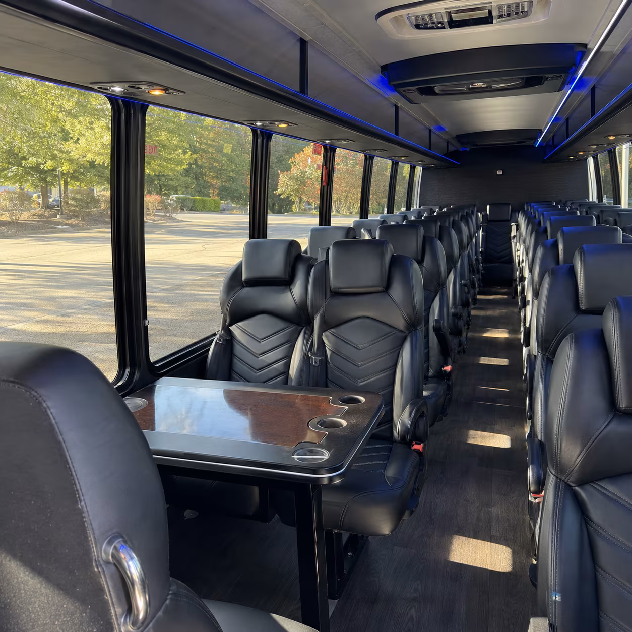 worcester 30 passenger minibus inside
