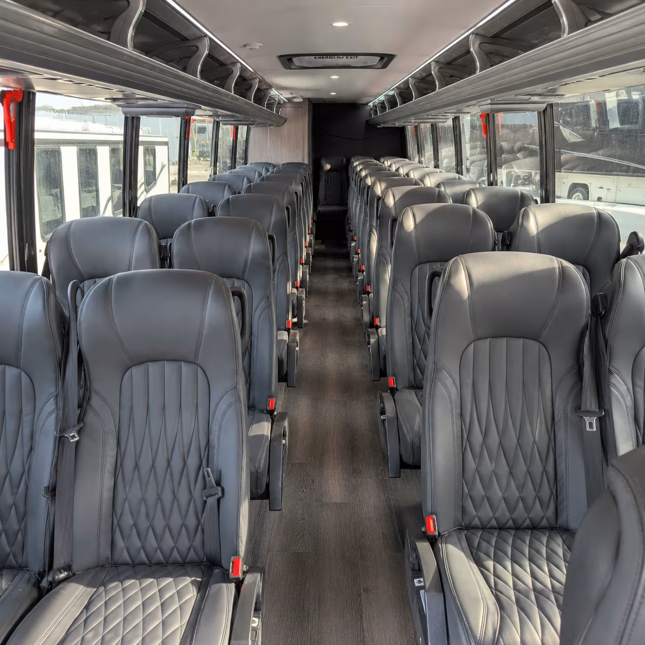 worcester 35 passenger minibus inside