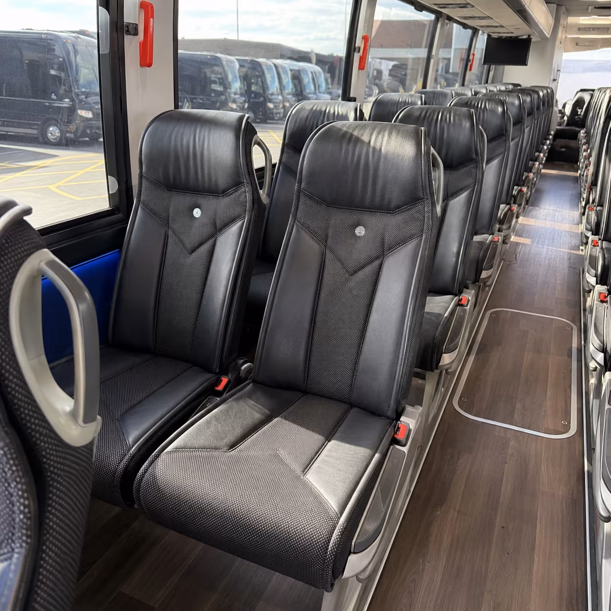 worcester 40 passenger charter bus interior