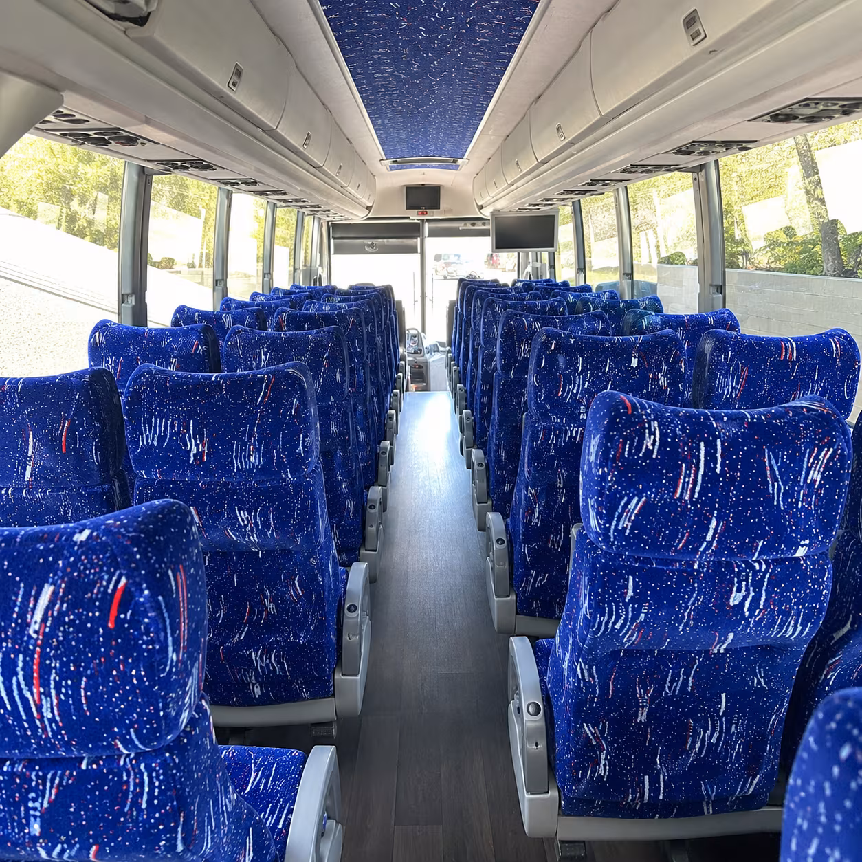 worcester 50 passenger charter bus interior