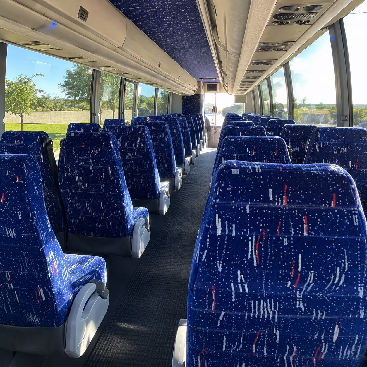 worcester charter bus inside
