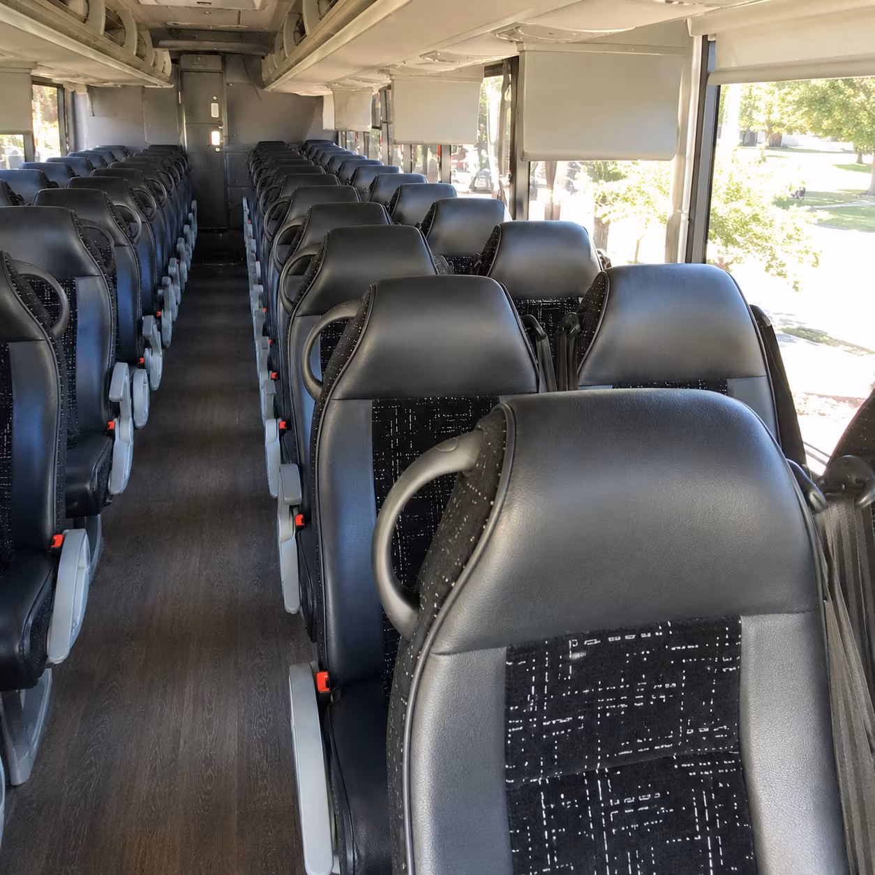 worcester charter bus interior