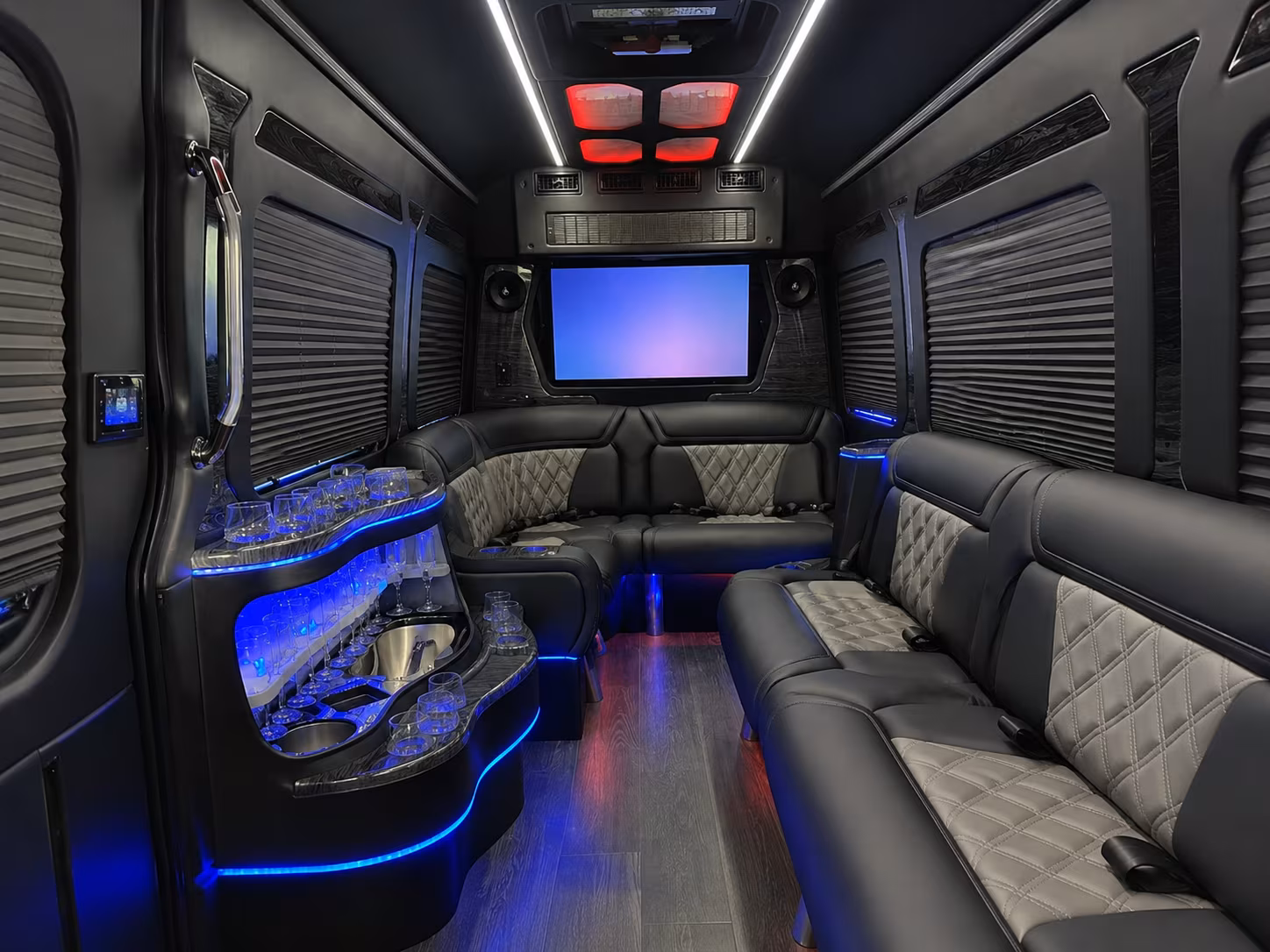 worcester corporate transportation onboard seating