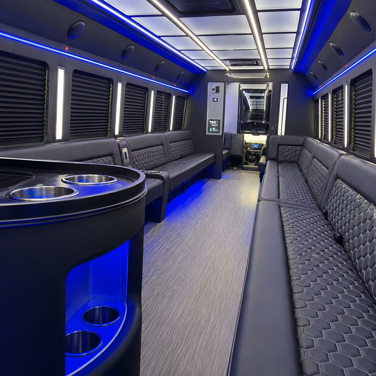 worcester party bus inside