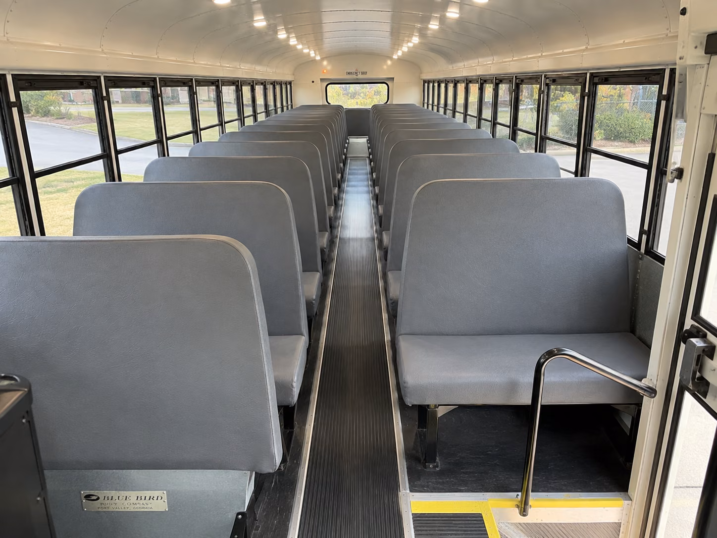 worcester school bus inside